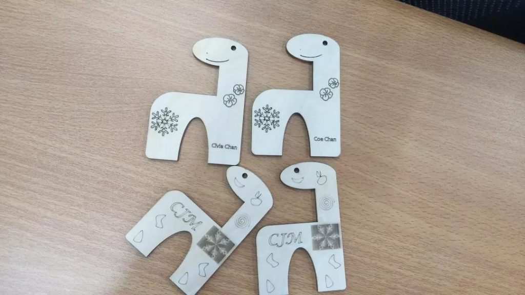 創(chuàng)客教師激光作品展示