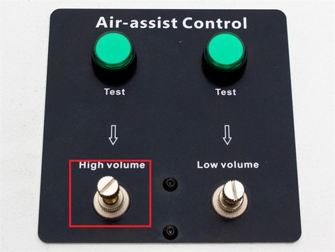 逆時針扭動強吹氣調(diào)節(jié)旋鈕