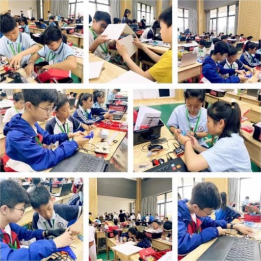 競賽現(xiàn)場，熱火朝天